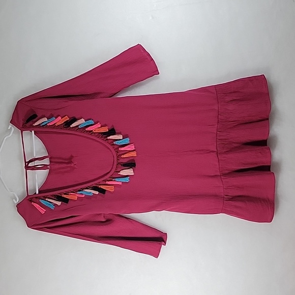 XHILERATION Beach/Swim Cover-up Tasseled Top Size M - Picture 3 of 8